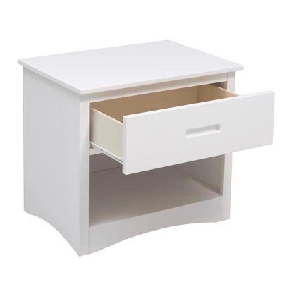 Galen 1-Drawer Transitional Wood Nightstand In White - Lexicon 7 Galen 1-Drawer Transitional Wood Nightstand In White - Lexicon - Image 5