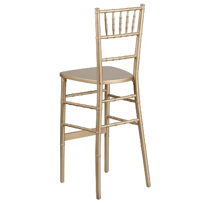 Flash Furniture HERCULES Series Gold Wood Chiavari Barstool 8 Flash Furniture HERCULES Series Gold Wood Chiavari Barstool - Image 6