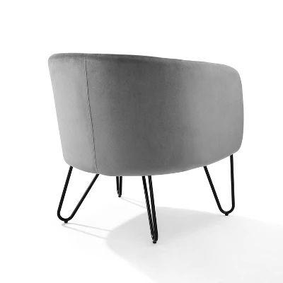 Parkway Velvet Accent Chair - Crosley 9 Parkway Velvet Accent Chair - Crosley - Image 7