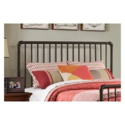 Queen Brandi Metal Headboard Bed Frame Included Bronze - Hillsdale Furniture