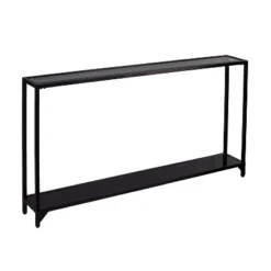 Berton Narrow Metal Console - Aiden Lane -Famous Furniture Store GUEST e91cd8a2 ce11 43d5 a8af ebbb32dbd0db