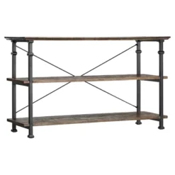 Ronay Rustic Industrial Console Table - Inspire Q® -Famous Furniture Store GUEST e9b4989c 4d74 41c1 8040 8f7bddf4f60e