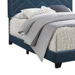 Queen Ishiko Bed Dark Teal Fabric - Acme Furniture -Famous Furniture Store GUEST e9dfb031 a65b 442e 84b6 7c875b4cb556