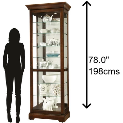 Howard Miller 680658 Howard Miller Chesterbrook Curio Cabinet 680658 Cherry Bordeaux 4 Howard Miller 680658 Howard Miller Chesterbrook Curio Cabinet 680658 Cherry Bordeaux - Image 2