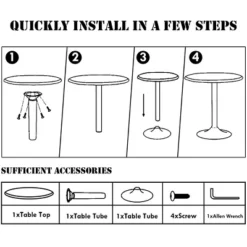 Costway Set Of 2 Round Pub Table 24" Bistro Bar Height Cocktail Table W/Metal Base Black 18 Costway Set Of 2 Round Pub Table 24" Bistro Bar Height Cocktail Table W/Metal Base Black -Famous Furniture Store GUEST ea303ebf 54ba 4028 9443 96dd130cdb94