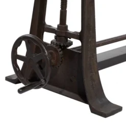 Industrial Teak Wood Console Table Brown - Olivia & May -Famous Furniture Store GUEST ecf58cd8 25be 4e87 b7d0 97f3bc418781