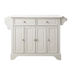 Lafayette Granite White Top Full Size Kitchen Island/Cart White - Crosley -Famous Furniture Store GUEST ed06970d 1caf 4b22 a76c 756f6b84e9ce