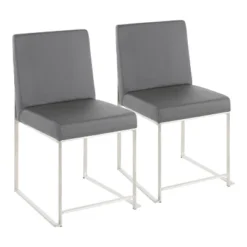 Set Of 2 High Back Fuji Contemporary Dining Chairs - LumiSource -Famous Furniture Store GUEST ed418a1b 3503 46ce 997a 2cf3c30fa96f