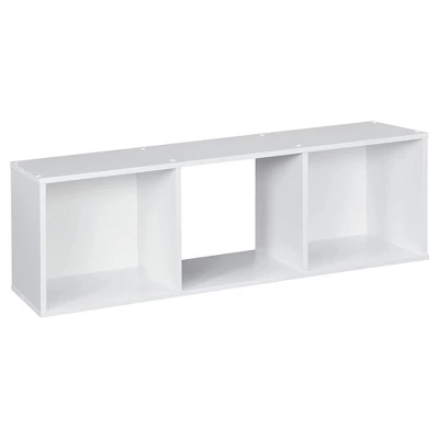 Closetmaid Wooden Decorative Stackable Horizontal Vertical 3 Cube Shelving Unit Storage Organizer Cubeical For Living Room, Bedroom, Or Office, White 3 Closetmaid Wooden Decorative Stackable Horizontal Vertical 3 Cube Shelving Unit Storage Organizer Cubeical For Living Room, Bedroom, Or Office, White