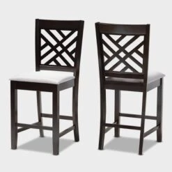 Set Of 2 Caron Finished Wood Counter Height Pub Chairs - Baxton Studio -Famous Furniture Store GUEST edc73e51 3d4f 4ff9 ab52 54d96bbdf589