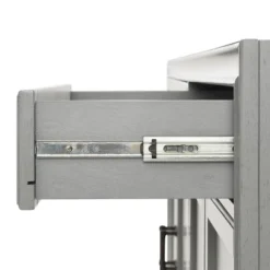 3pc Tara Entertainment Set With Closed Storage Distressed Gray - Crosley -Famous Furniture Store GUEST ee20ac3d b119 48b7 bf9b 5b5be3baca7c