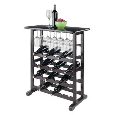 Vinny Wine Rack Espresso Dark Espresso - Winsome 7 Vinny Wine Rack Espresso Dark Espresso - Winsome - Image 5