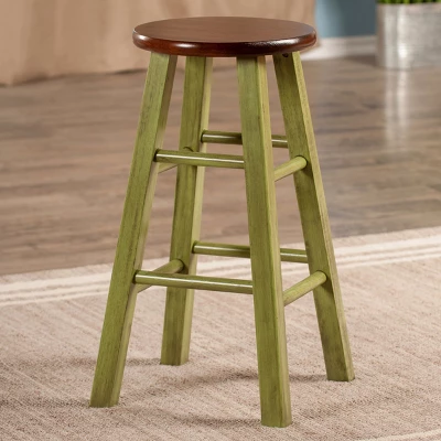 24"Ivy Counter Height Barstool - Green - Winsome 6 24"Ivy Counter Height Barstool - Green - Winsome - Image 4