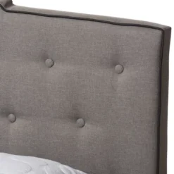 Vivienne Modern And Contemporary Fabric Upholstered Bed Light Gray - Baxton Studio -Famous Furniture Store GUEST efb38a65 5358 4970 a869 857ecbfbc130