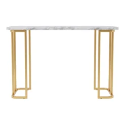Trillick Faux Marble Top Sofa Table - MiBasics -Famous Furniture Store GUEST f0129d89 fed4 4b74 ba63 472e438e4d8e