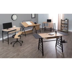 Craft Desk Wood Light Brown - Studio Designs -Famous Furniture Store GUEST f0669e56 9bb3 4648 af5c 7d008a312e9d
