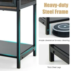 Costway Industrial Buffet Sideboard Kitchen Cupboard W/ Metal Mesh Doors & 2 Drawers -Famous Furniture Store GUEST f1b48f9b 7a2c 4841 a806 1393e225f039