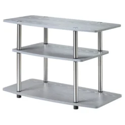 Designs2Go 3 Tier TV Stand For TVs Up To 32" - Breighton Home -Famous Furniture Store GUEST f2057513 5090 4bc2 9d47 7852536f70de