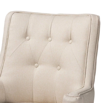 2pc Aldon Upholstered And Wood Bar Stool Set - Baxton Studio 5 2pc Aldon Upholstered And Wood Bar Stool Set - Baxton Studio - Image 3