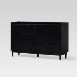 Mid-Century Modern Solid Wood 6 Drawer Double Dresser - Saracina Home 28 Mid-Century Modern Solid Wood 6 Drawer Double Dresser - Saracina Home -Famous Furniture Store GUEST f28737c7 21cc 4ac1 a20c e0fb2c873759
