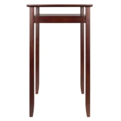 Halo Square Bar Height Table With Glass Top Wood/Walnut - Winsome -Famous Furniture Store GUEST f2c92164 0102 4a2a 896c 95fc0b0cb939