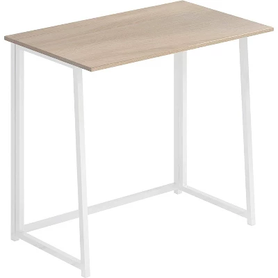 4NM 31.5 Inch Folding Modern Simple Computer Office Study Writing Table Desk For Study Room, Bedroom, And Living Room, Natural White 4 4NM 31.5 Inch Folding Modern Simple Computer Office Study Writing Table Desk For Study Room, Bedroom, And Living Room, Natural White - Image 2