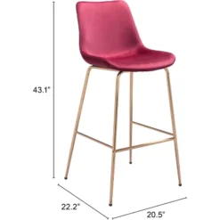 Roubaix Upholstered Bar Chair - ZM Home -Famous Furniture Store GUEST f35f3061 3cdf 4c2f 98a2 e659a044d59e