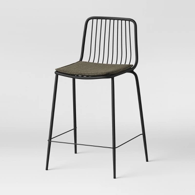 Set Of 2 Sodra Rounded Seat Wire Counter Height Barstool Black - Threshold™ 5 Set Of 2 Sodra Rounded Seat Wire Counter Height Barstool Black - Threshold™ - Image 3