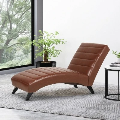Stillmore Contemporary Channel Stitch Chaise Lounge - Christopher Knight Home 3 Stillmore Contemporary Channel Stitch Chaise Lounge - Christopher Knight Home