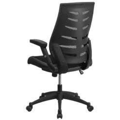 Emma And Oliver High Back Black Mesh Swivel Ergonomic Office Chair With Adjustable Flip-Up Arms -Famous Furniture Store GUEST f3caed78 a311 4711 bea5 31f41c967e55