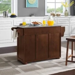 Eleanor Stainless Steel Top Kitchen Island Mahogany/Stainless Steel - Crosley 17 Eleanor Stainless Steel Top Kitchen Island Mahogany/Stainless Steel - Crosley -Famous Furniture Store GUEST f3cde915 5086 48c5 9e10 ed1c6dc3a7f7