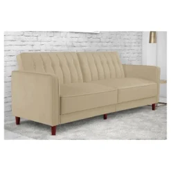 Isabella Tufted Transitional Futon - Room & Joy -Famous Furniture Store GUEST f3e76482 3a90 48ee 9886 7e9db6208669