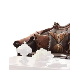 96" Vendome PU Sofa Cherry - Acme Furniture -Famous Furniture Store GUEST f40fce62 1fc7 4bfd 9888 d4c9d0043e3f