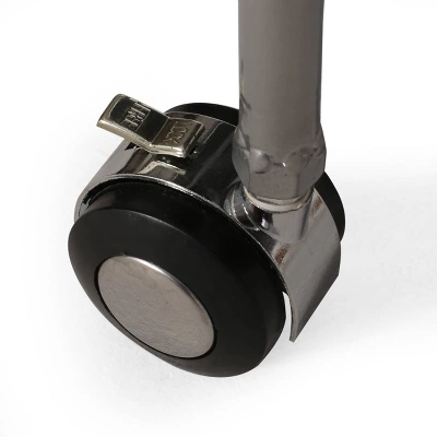 Bridger Modern 3 Tier Bar Cart With Glass Shelving Silver/Black - Christopher Knight Home 6 Bridger Modern 3 Tier Bar Cart With Glass Shelving Silver/Black - Christopher Knight Home - Image 4