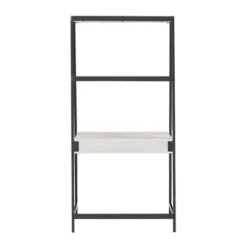 3pc Neveah Marble Ladder Desk And Bookcase Set Matte Black - Inspire Q 22 3pc Neveah Marble Ladder Desk And Bookcase Set Matte Black - Inspire Q -Famous Furniture Store GUEST f4da1c18 db49 4b36 ac83 0e333fdd9f30