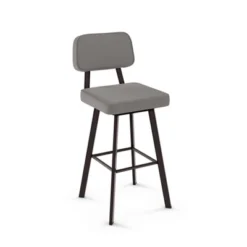 26.75" Clarkson Swivel Counter Height Barstool - Amisco 18 26.75" Clarkson Swivel Counter Height Barstool - Amisco -Famous Furniture Store GUEST f4e37754 357d 4207 8379 676e0f525d38