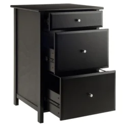Delta File Cabinet - Black - Winsome