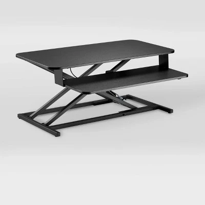 Sit-Stand Converter Desk Black - CorLiving 5 Sit-Stand Converter Desk Black - CorLiving - Image 3