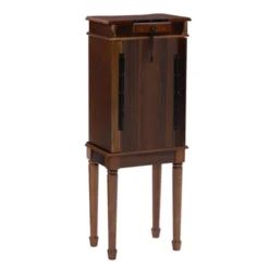 Kasey Jewelry Armoire Walnut - Powell Company -Famous Furniture Store GUEST f69db58d 90ae 4da9 acc1 26390112f442