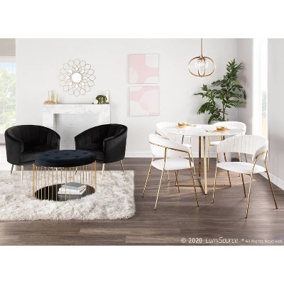 Tania Contemporary Upholstered Accent Chair - LumiSource 9 Tania Contemporary Upholstered Accent Chair - LumiSource - Image 7