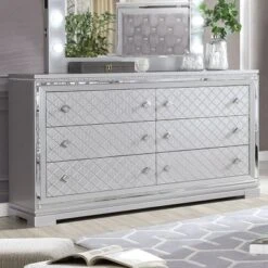 5pc Tenaya Bedroom Set Silver/Gray - HOMES: Inside + Out -Famous Furniture Store GUEST f7667c1e 180d 43c2 a52f 8e8253bddd6e