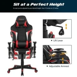 Costway Gaming Desk & Chair Set Z-Shaped Racing Style Desk With Massage Swivel Gaming Chair 18 Costway Gaming Desk & Chair Set Z-Shaped Racing Style Desk With Massage Swivel Gaming Chair -Famous Furniture Store GUEST f7a3c932 f98c 437d bd10 0920e7322a4c
