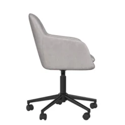 Westerleigh Office Task Chair Light Gray Velvet - Cosmoliving By Cosmopolitan -Famous Furniture Store GUEST f814f6b6 8adf 4295 a977 a38f34b486a5