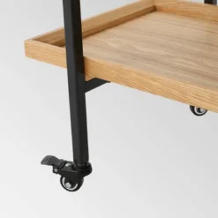 Gerard Industrial Wooden Bar Cart - Christopher Knight Home -Famous Furniture Store GUEST f8431f3c 9f57 4d00 80d3 36297e18921e