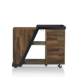 Blackjack 5 Bottle Mobile Wine Cabinet Light Hickory - MiBasics -Famous Furniture Store GUEST f8fb2f79 fb30 4a3a a5d1 98e1b7337953