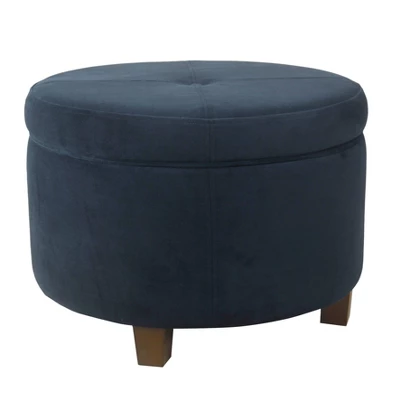 Large Round Storage Ottoman - HomePop 21 Large Round Storage Ottoman - HomePop - Image 19