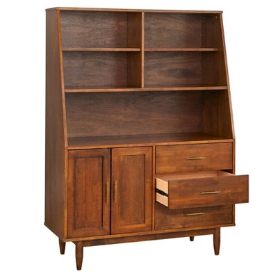 Danish Highboy Buffet Autumn Oak - Lifestorey 4 Danish Highboy Buffet Autumn Oak - Lifestorey - Image 2