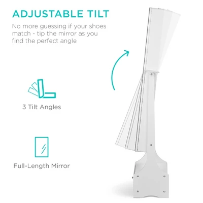 Best Choice Products Full Length LED Mirrored Jewelry Storage Organizer Cabinet W/ Interior & Exterior Lights 7 Best Choice Products Full Length LED Mirrored Jewelry Storage Organizer Cabinet W/ Interior & Exterior Lights - Image 5