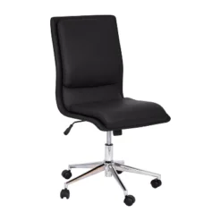 Flash Furniture Madigan Mid-Back Armless Swivel Task Office Chair With Upholstery And Adjustable Metal Base -Famous Furniture Store GUEST fcce5e8f 45d7 4b28 86c9 6ac1d83a9f26