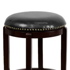 Flash Furniture 24'' High Backless Wood Counter Height Stool With LeatherSoft Swivel Seat -Famous Furniture Store GUEST fd398609 fa26 48b3 a193 a57038f4b05f